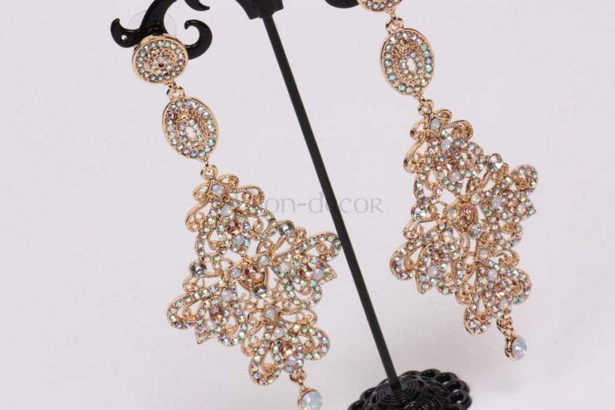 Серьги Королевский шик из Позолоченная бижутерия от  3