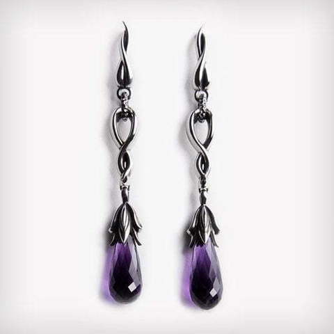 Серьги Bells violet из Серебро от  1