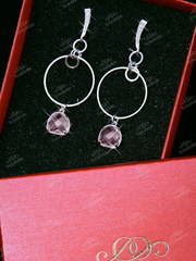 Серьги в красной коробочке TB219 из Посеребренная бижутерия от Свадебный салон To be Bride 1