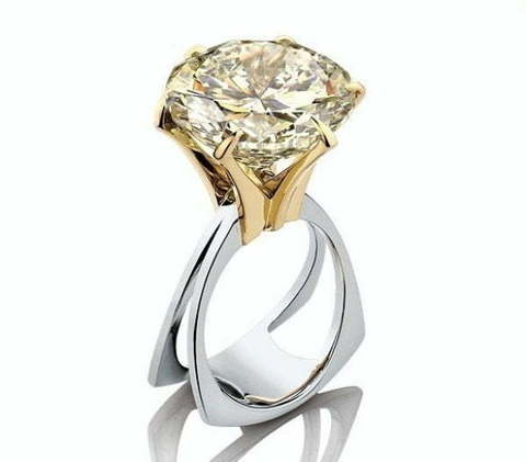 Роскошное помолвочное кольцо с бриллиантом AOG-ER-0091 из Комбинированные от Ювелирный салон Art of glow 1