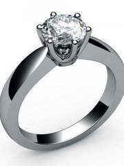 Помолвочное кольцо с с бриллиантом AOG-ER-0036 из Белое золото от Ювелирный салон Art of glow 1