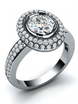 Эксклюзивное помолвочное кольцо с бриллиантами AOG-ER-0053 из Белое золото от Ювелирный салон Art of glow 1