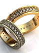 Стильные обручальные кольца с бриллиантами AOG-obr-143 из Желтое золото от Ювелирный салон Art of glow 1