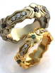 Дизайнерские золотые обручальные кольца AOG-obr-732 из Желтое золото от Ювелирный салон Art of glow 1