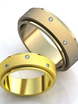 Оригинальные обручальные кольца с бриллиантами AOG-obr-660 из Желтое золото от Ювелирный салон Art of glow 1