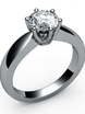 Роскошное помолвочное кольцо с крупным бриллиантом AOG-CER-104-9 из Белое золото от Ювелирный салон Art of glow 1