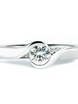 Стильное помолвочное кольцо с крупным бриллиантом AOG-ER-0092 из Белое золото от Ювелирный салон Art of glow 1