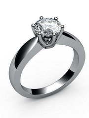 Помолвочное кольцо белое золото с крупным бриллиантом AOG-CER-104 из Белое золото от Ювелирный салон Art of glow 1