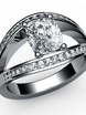 Помолвочное кольцо с крупным бриллиантом AOG-CER-110 из Белое золото от Ювелирный салон Art of glow 1