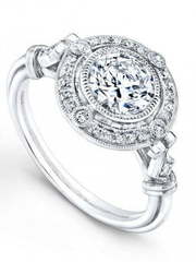 Помолвочное кольцо премиум необычного дизайна AOG-ER-0113 из Белое золото от Ювелирный салон Art of glow 1