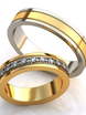 Обручальные кольца из двух видов золота AOG-obr-687 из Комбинированные от Ювелирный салон Art of glow 1