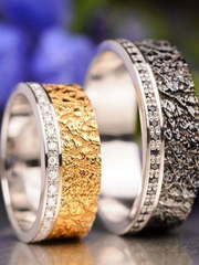 Шикарные обручальные кольца с бриллиантами AOG-obr-069 из Комбинированные от Ювелирный салон Art of glow 2