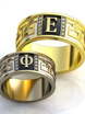 Обручальные кольца с первой буквой имени AOG-obr-835 из Желтое золото от Ювелирный салон Art of glow 1