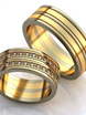 Стильные обручальные кольца с бриллиантами AOG-obr-675 из Комбинированные от Ювелирный салон Art of glow 1