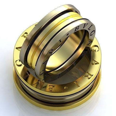 Необычные обручальные кольца из золота AOG-obr-200 из Комбинированные от Ювелирный салон Art of glow 1
