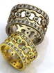 Широкие обручальные кольца необычного дизайна AOG-obr-804 из Желтое золото от Ювелирный салон Art of glow 1