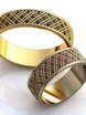 Золотые обручальные кольца с эмалью AOG-obr-594 из Желтое золото от Ювелирный салон Art of glow 1