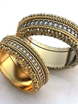 Обручальные кольца с узором из золота AOG-obr-634 из Желтое золото, Комбинированные от Ювелирный салон Art of glow 1