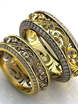 Необычные золотые обручальные кольца AOG-obr-739 из Комбинированные от Ювелирный салон Art of glow 1
