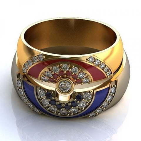 Яркие золотые обручальные кольца AOG-obr-355 из Желтое золото от Ювелирный салон Art of glow 1