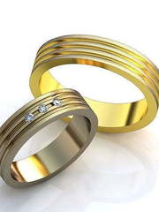 Обручальные кольца Алевтина Арт.006 из Желтое золото от Ювелирный салон ROYAL DIAMONDS 1