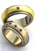 Обручальные кольца Аглина Арт.031 из Комбинированные от Ювелирный салон ROYAL DIAMONDS 1