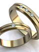 Обручальные кольца Альжбета Арт.003 из Желтое золото от Ювелирный салон ROYAL DIAMONDS 1