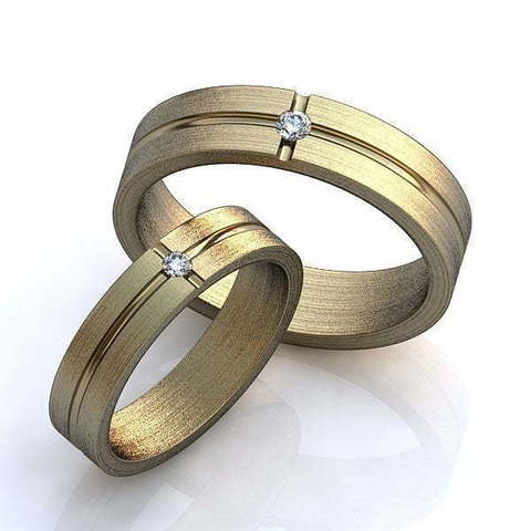 Обручальные кольца Винетта Арт.007 из Желтое золото от Ювелирный салон ROYAL DIAMONDS 1