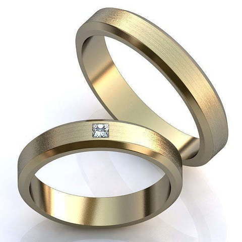 Обручальные кольца Альвина Арт.002 из Желтое золото от Ювелирный салон ROYAL DIAMONDS 1