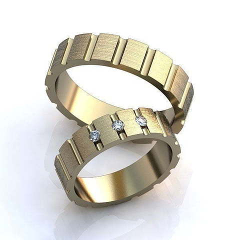 Обручальные кольца Виргиния Арт.012 из Желтое золото от Ювелирный салон ROYAL DIAMONDS 1