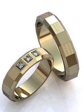Обручальные кольца Беатриса Арт.013 из Желтое золото от Ювелирный салон ROYAL DIAMONDS 1