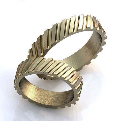 Обручальные кольца Жюли Арт.014 из Желтое золото от Ювелирный салон ROYAL DIAMONDS 1
