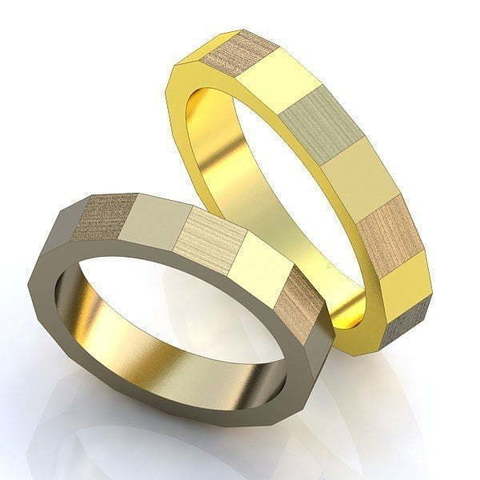 Обручальные кольца Ирма Арт.015 из Желтое золото от Ювелирный салон ROYAL DIAMONDS 1