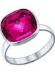 Помолвочное кольцо из серебра с сиреневым кристаллом Swarovski из Серебро от Ювелирный салон ROYAL DIAMONDS 1