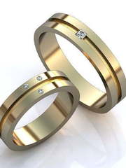Обручальные кольца Богдана Арт.029 из Желтое золото от Ювелирный салон ROYAL DIAMONDS 1