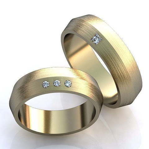 Обручальные кольца Мелитина Арт.044 из Желтое золото от Ювелирный салон ROYAL DIAMONDS 1
