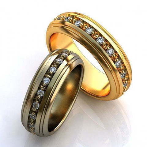 Обручальные кольца Матрёна Арт.047 из Желтое золото от Ювелирный салон ROYAL DIAMONDS 1
