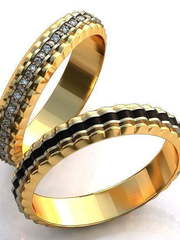 Обручальные кольца Фани Арт.092 из Желтое золото от Ювелирный салон ROYAL DIAMONDS 1