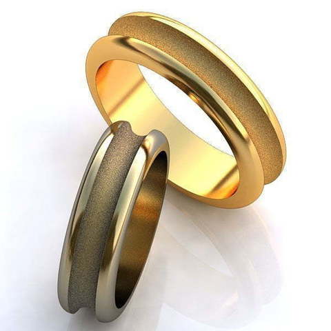 Обручальные кольца Салли Арт.063 из Желтое золото от Ювелирный салон ROYAL DIAMONDS 1