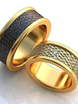 Обручальные кольца Сейлна Арт.066 из Желтое золото, Комбинированные от Ювелирный салон ROYAL DIAMONDS 1
