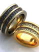 Обручальные кольца Селеста Арт.068 из Желтое золото, Комбинированные от Ювелирный салон ROYAL DIAMONDS 1