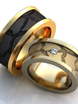 Обручальные кольца Сеона Арт.070 из Желтое золото, Комбинированные от Ювелирный салон ROYAL DIAMONDS 1