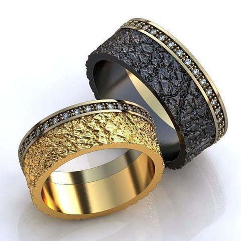 Обручальные кольца Селма Арт.069 из Комбинированные от Ювелирный салон ROYAL DIAMONDS 1