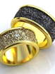 Обручальные кольца Сибилл Арт.071 из Желтое золото, Комбинированные от Ювелирный салон ROYAL DIAMONDS 1