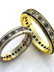 Обручальные кольца Сюзет Арт.077 из Желтое золото от Ювелирный салон ROYAL DIAMONDS 1