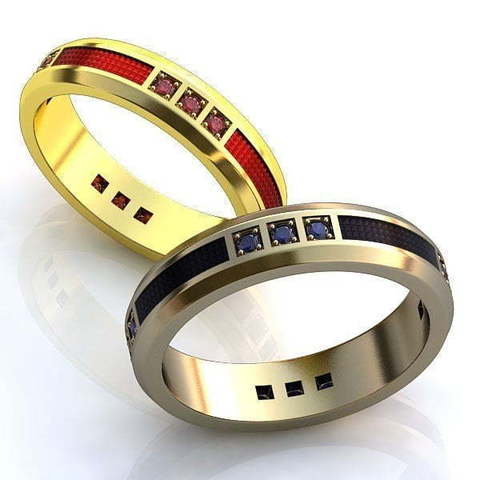 Обручальные кольца Тамсин Арт.079 из Желтое золото от Ювелирный салон ROYAL DIAMONDS 1