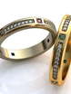 Обручальные кольца Тамсон Арт.080 из Желтое золото от Ювелирный салон ROYAL DIAMONDS 1