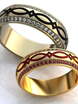 Обручальные кольца Тера Арт.081 из Желтое золото от Ювелирный салон ROYAL DIAMONDS 1