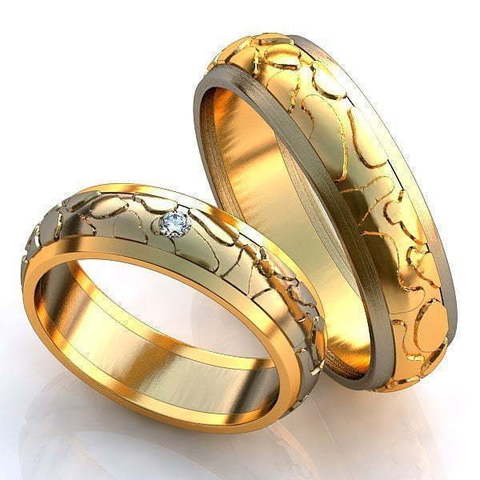 Обручальные кольца Тиара Арт.226 из Комбинированные от Ювелирный салон ROYAL DIAMONDS 1