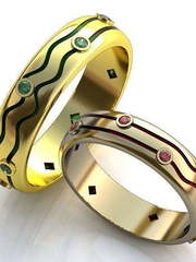 Обручальные кольца Трина Арт.087 из Желтое золото от Ювелирный салон ROYAL DIAMONDS 1